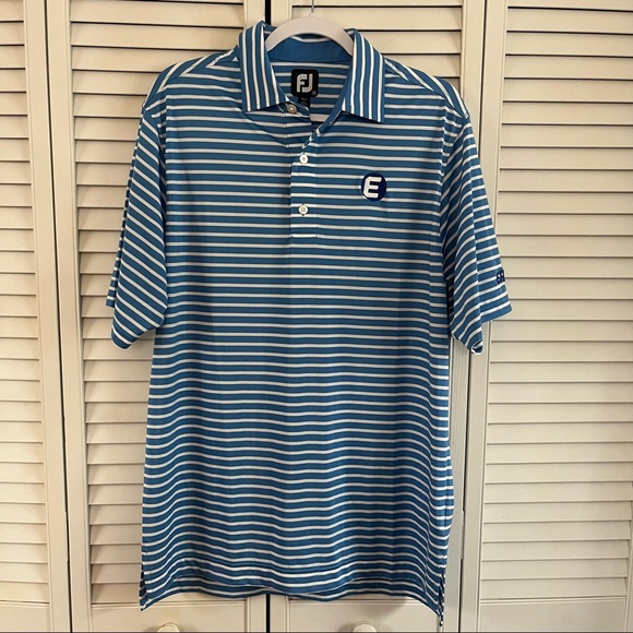 Footjoy Lisle Collar Stripe Golf Polo 